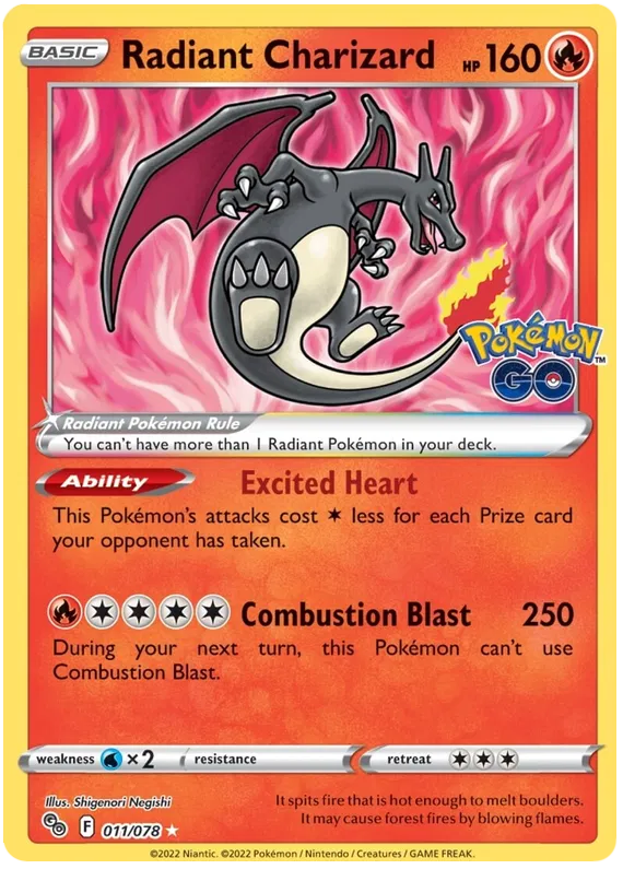 Radiant Charizard - 011/078