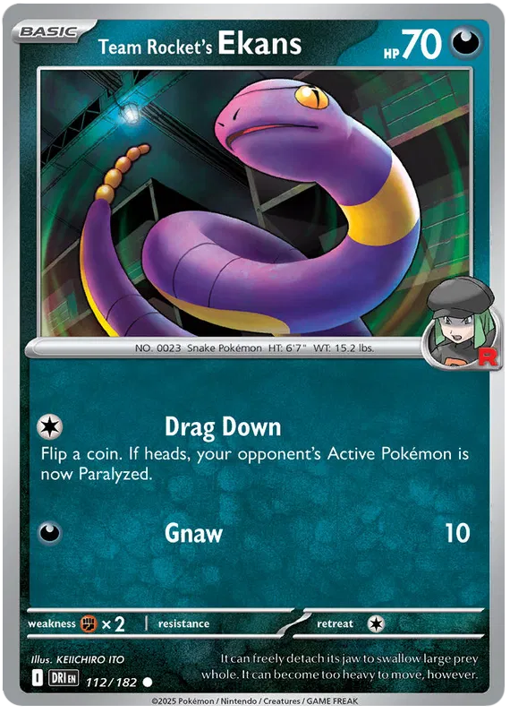 Team Rocket's Ekans - 112/182