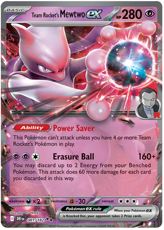 Team Rocket's Mewtwo ex - 081/182